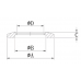 KF Blind Flange with Hole for Welding